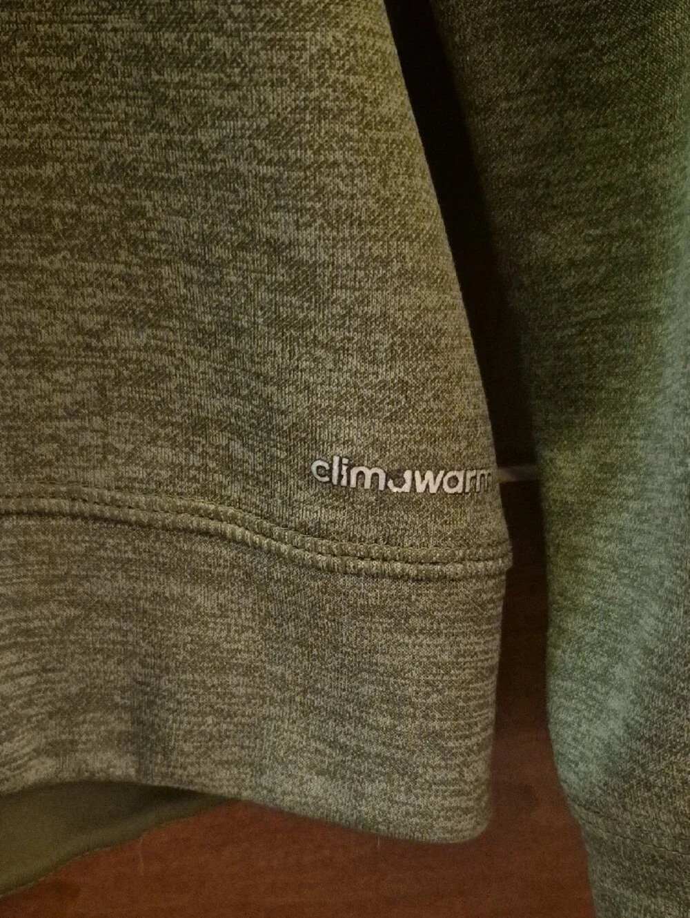 adidas Olive Green Hooded Sweatshirt